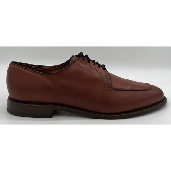 Mens Allen Edmonds Delray Split-toe Derby Brown Leather Dress Shoes Men’s 10D main image 8